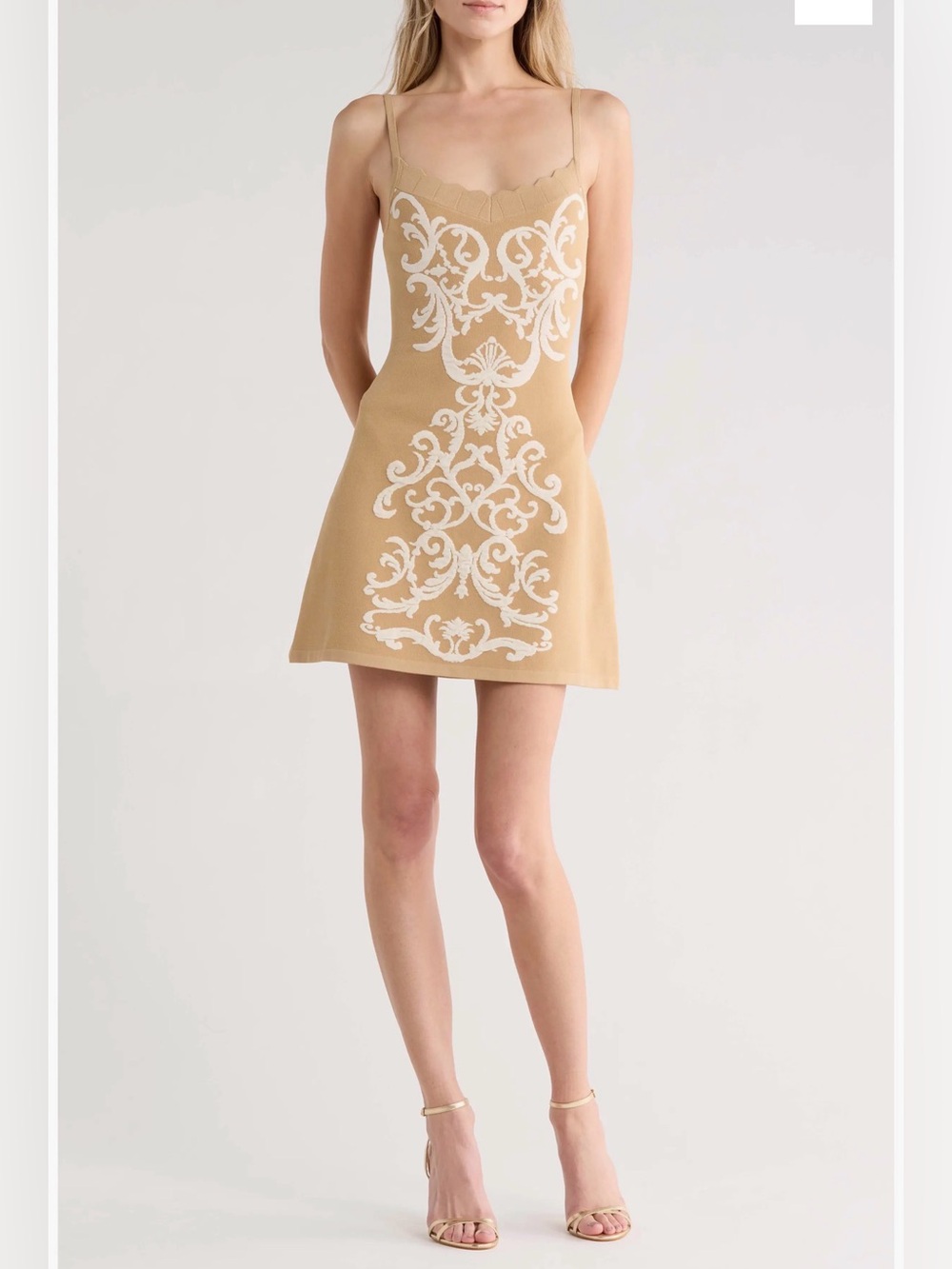 L’AGENCE Betania Jacquard Sweater Minidress